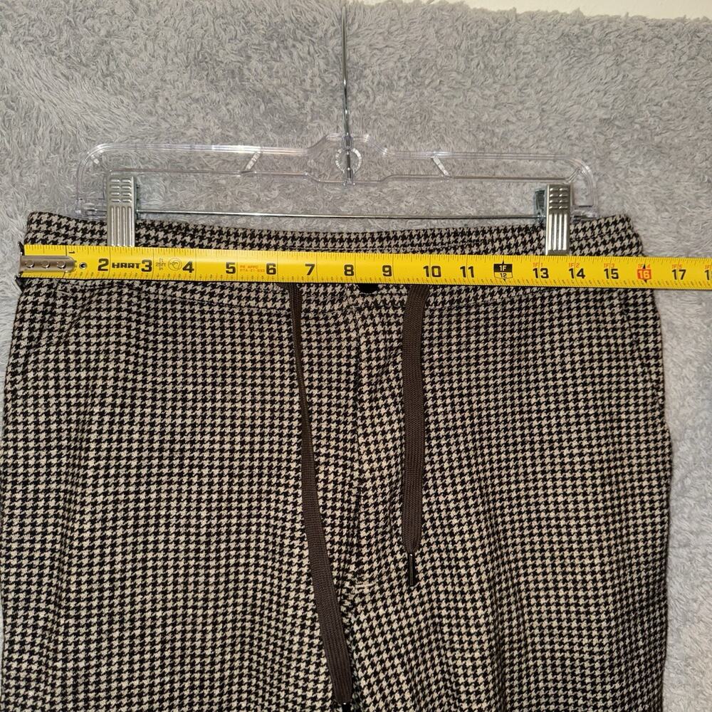 Todd Snyder Wool Blend Trouser Men Med 25" Houndstooth Brown Drawstring Pant - Picture 5 of 9